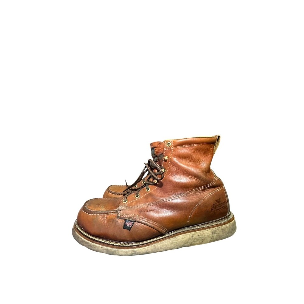 Thorogood American Heritage Moc Toe Steel Toe Brown Leather Size 13 D Industrial